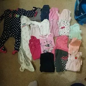 6-9mos girls lot. 18 items.